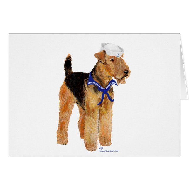 Cartão Salty Dog Sailor (Frente Horizontal)