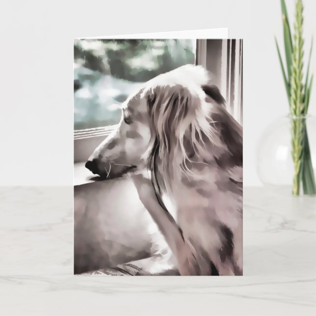 Cartão Saluki Greeting Cards (Frente)