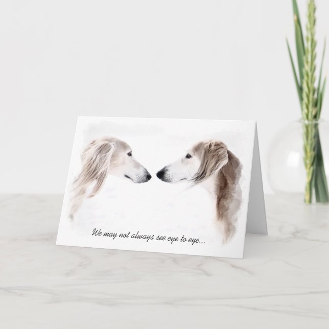 Cartão Saluki Greeting Cards (Frente)