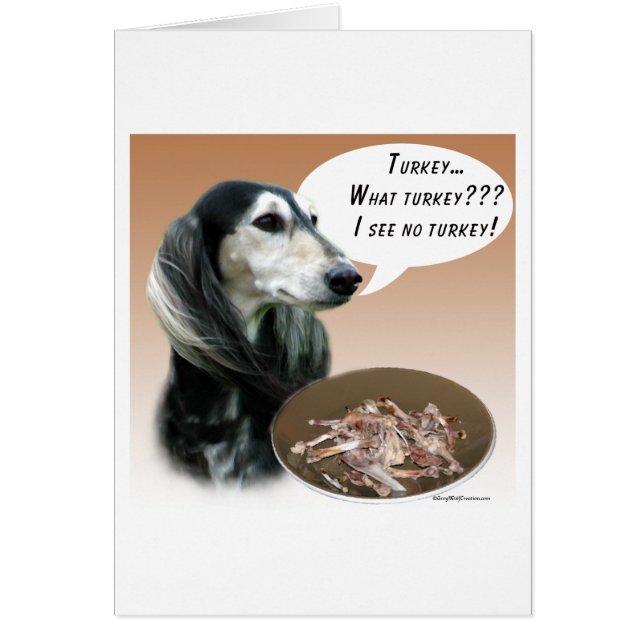 Cartão Saluki Turquia (Frente)