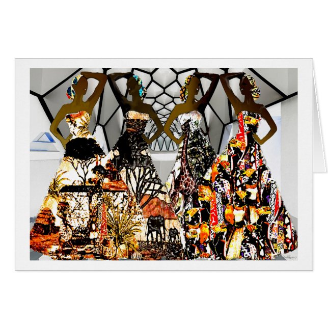 Cartão Salute à África (Frente Horizontal)