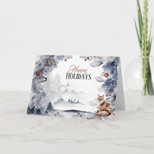 Cartão Salva-da-neve festiva do inverno