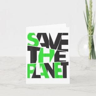 Cartão Salvaguardar O Planeta _ Proteção Ambiental _ Clim