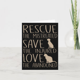 Cartão Salvamento Salva Amor - Cão Cachorro Cachorro Salv