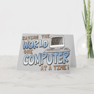 Cartão Salvando o mundo