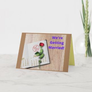 Cartão Salvar a data