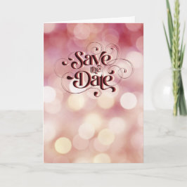 Cartão Salvar A Data (Provérbios 18:22) Borgonha/Tan/Bran