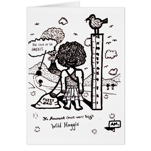Cartão Salvar o Haggis selvagem (Frente)