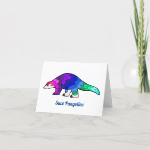 Cartão Salvar Pangolins