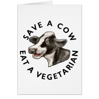 Cartão Salvar uma vaca