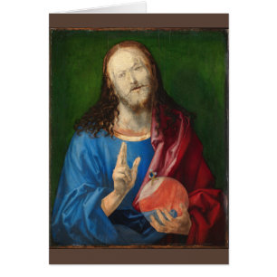 Cartão Salvator Mundi por Albrecht Durer