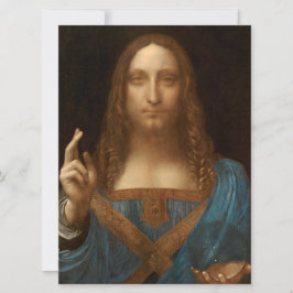 Cartão Salvator Mundi (Salvador do Mundo) (da Vinci)