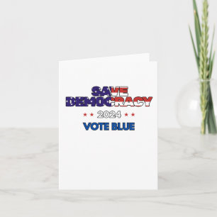 Cartão Salve a Democracia - Voto Azul