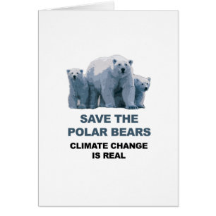 Cartão Salve as Ursos Polares