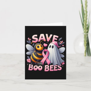 Cartão Salve O Cancer De Boo Bees No Dia Das Bruxas