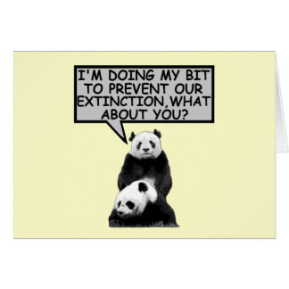 Cartão Salve o Panda