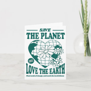 Cartão Salve O Planeta Ama A Terra Prote Ambiental