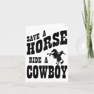 Cartão Salve Um Cavalo De Um Vaqueiro - Cópia