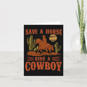 Cartão Salve Uma Corrida De Cavalo Uma Coroa Engraçada Ro