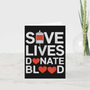 Cartão Salve Vidas Doa Sangue Engraçado Dizendo Doação Sa