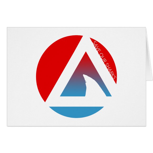 Cartão salvem nossos truques de tubarões (Frente Horizontal)