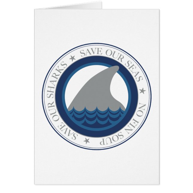 Cartão salvem nossos tubarões (Frente)