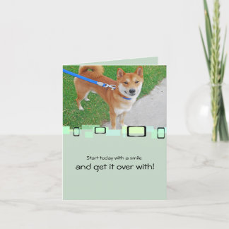Cartão Sam o Shiba de sorriso Inu