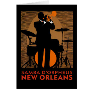 Cartão Samba D'Orpheus Nova Orleães