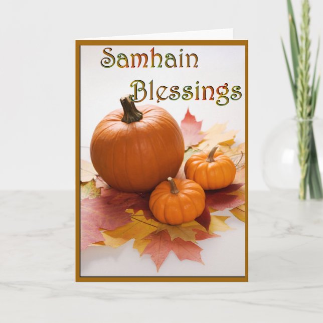 Cartão Samhain Blessings (Frente)