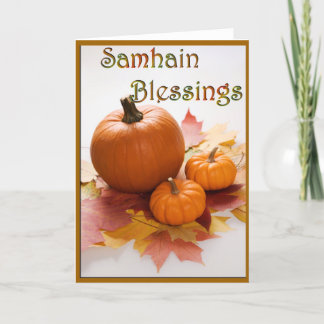 Cartão Samhain Blessings