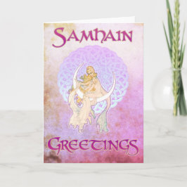 Cartão Samhain Greetings Lunar Goddess