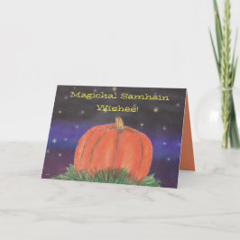 Cartão Samhain Pumpkin Night