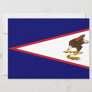 Cartão Samoa americana Flag