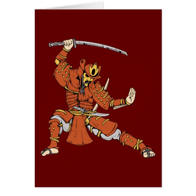 Cartão Samurai 4 ~ Ninjas Martial Arts Warrior Fantasy (Frente)