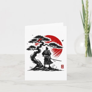 Cartão Samurai Aikido Japonês Árvore De Paz De