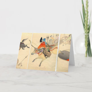 Cartão Samurai Archer Hunting Greeting Card