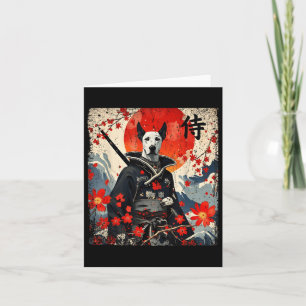 Cartão Samurai Great Dane Tattoo Kawaii Ukiyo-e