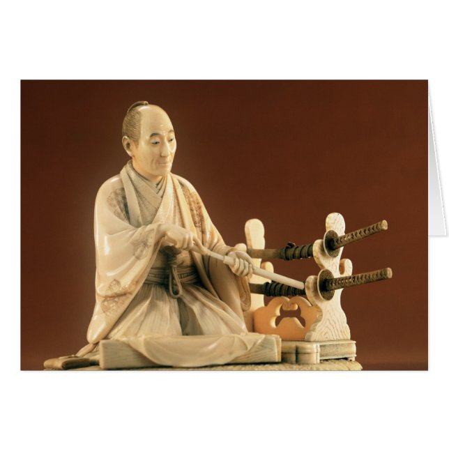 Cartão Samurai, Okinomo, período de Edo (Frente Horizontal)