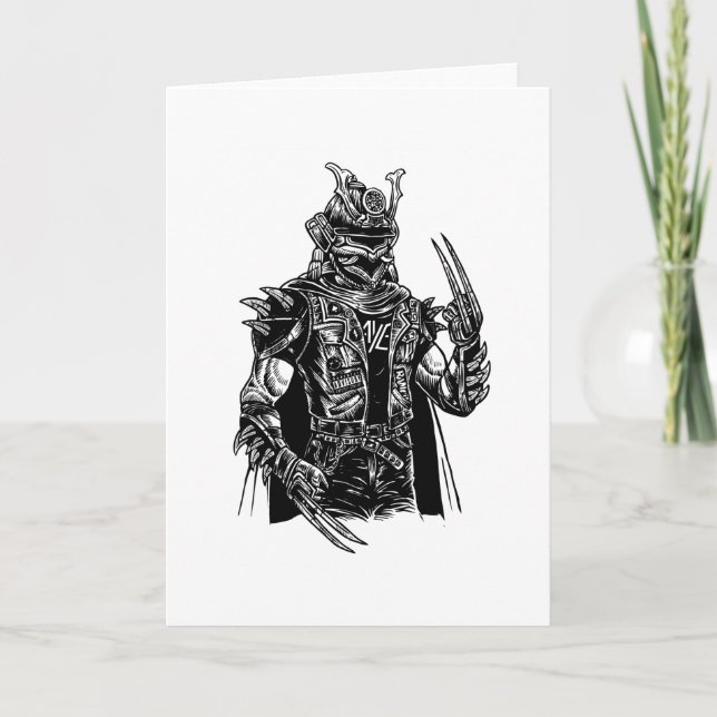 Cartão Samurai Punk (Frente)