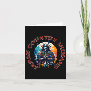 Cartão Samurai Spirit - Sticker de Honra do Guerreiro