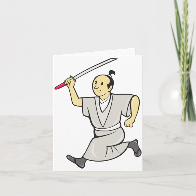 Cartão Samurai Warrior Note Cards (Frente)