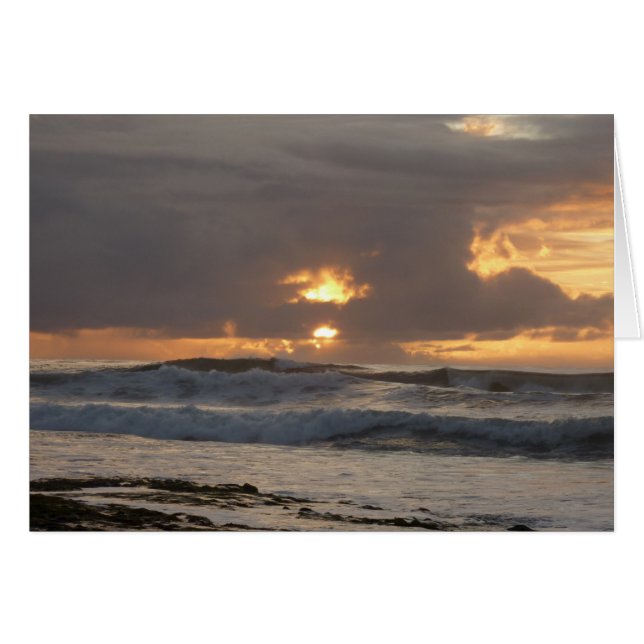 Cartão San Diego Sunset IV Vista da Califórnia (Frente Horizontal)