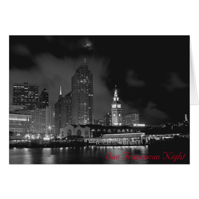 Cartão San Franciscan Night (Frente Horizontal)