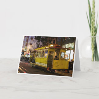Cartão San Francisco Cable Car Greeting Card