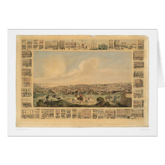 Cartão San Francisco, mapa panorâmico 1860 do CA (1162A)