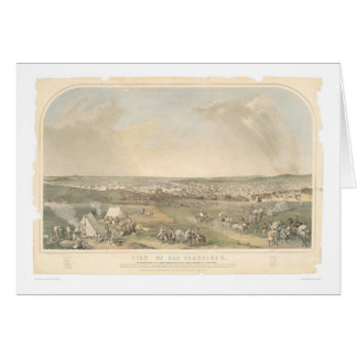 Cartão San Francisco, mapa panorâmico do CA (1551A)