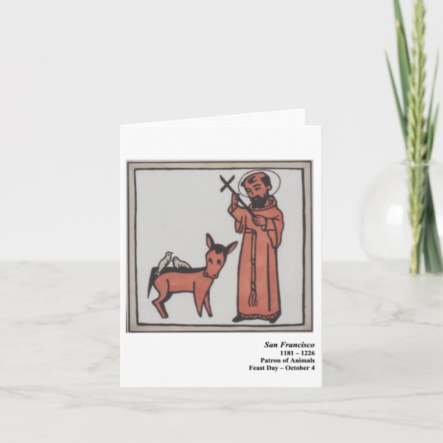 Cartão San Francisco Santo Card (Frente)