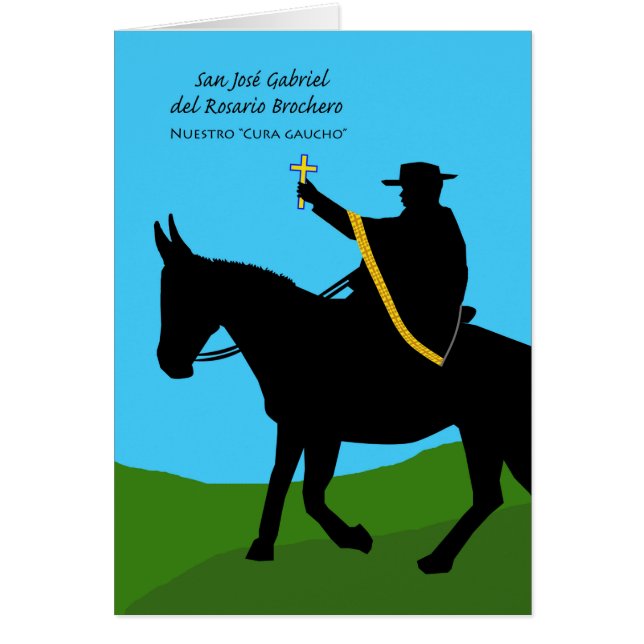 Cartão San José Gabriel Brochero, Nuestro Cura Gaucho (Frente)