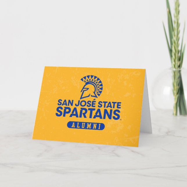 Cartão San Jose State Spartans Distressed (Frente)