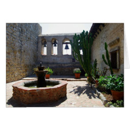 Cartão San Juan Capistrano Mission Courtyard